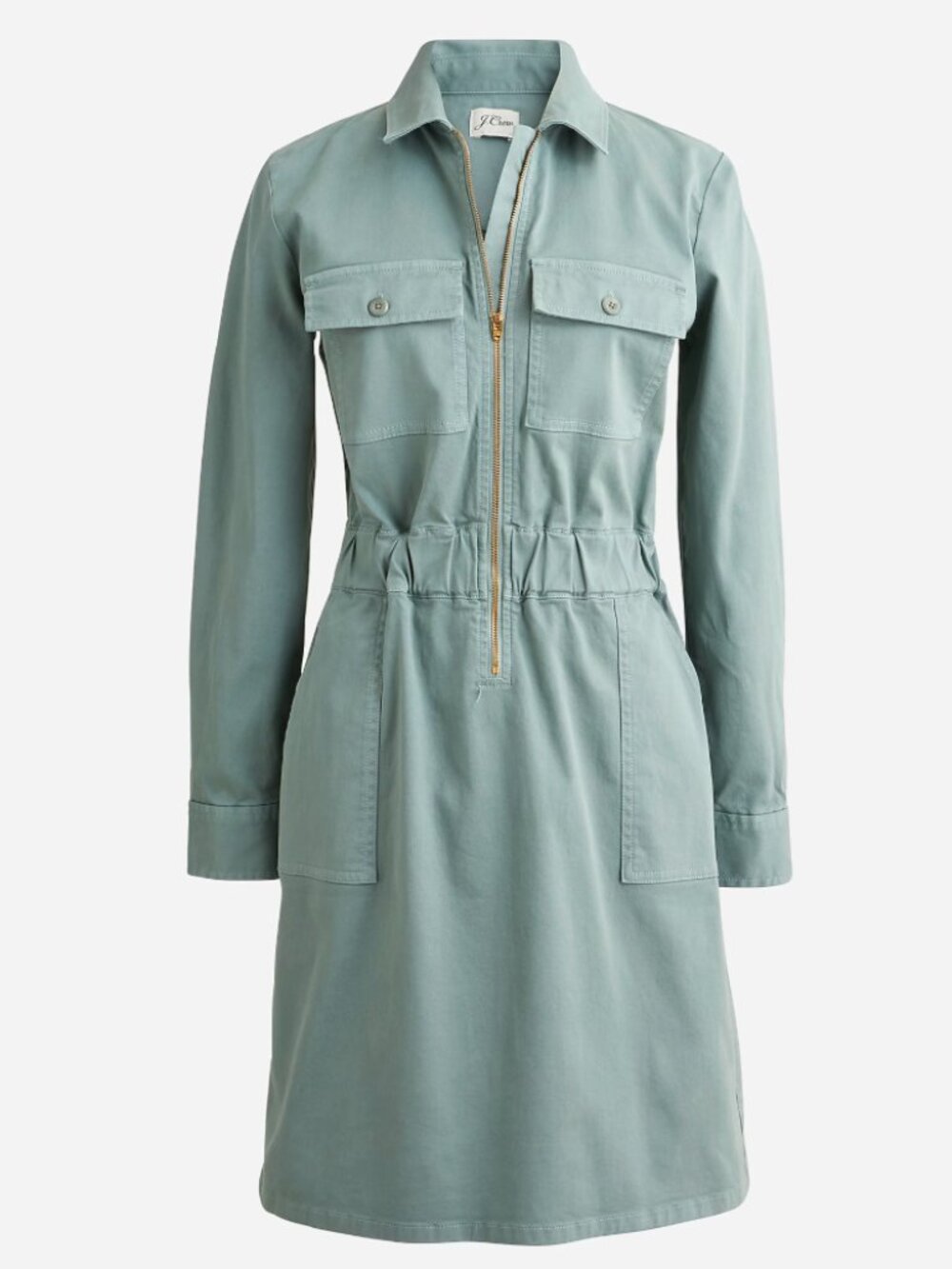 J. CREW BLUE UTILITY DRESS MEDIUM
